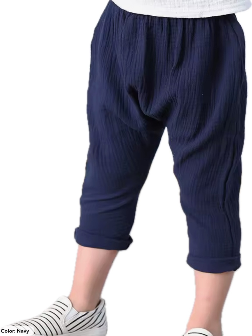 New toddler Navy Lightweight Harem Pants 12, 18 months,